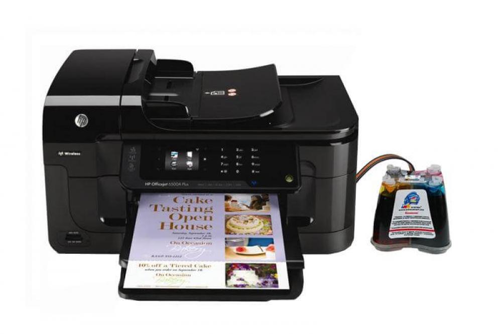 изображение МФУ HP OfficeJet 6500A Plus с СНПЧ - изображение 1