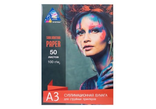 изображение Сублимационная бумага INKSYSTEM Sublimation Transfer Paper 100g, A3, 50 листов