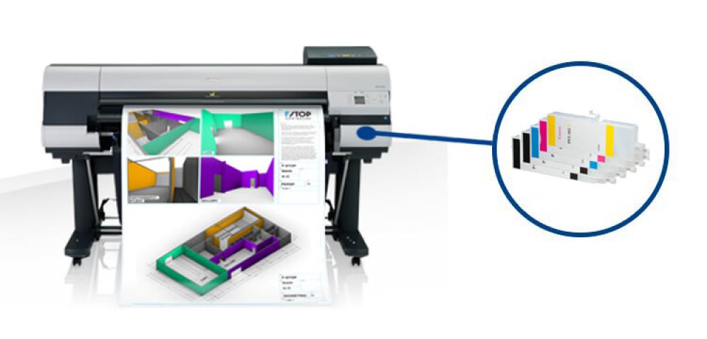 Плоттер Canon imagePROGRAF IPF830 с ПЗК - изображение 1