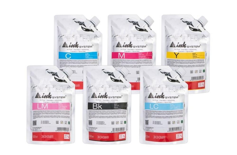 изображение Светостойкие чернила INKSYSTEM для фотопечати на Epson Stylus Photo 1500W, дой-пак 500мл (6 цветов) - изображение 1