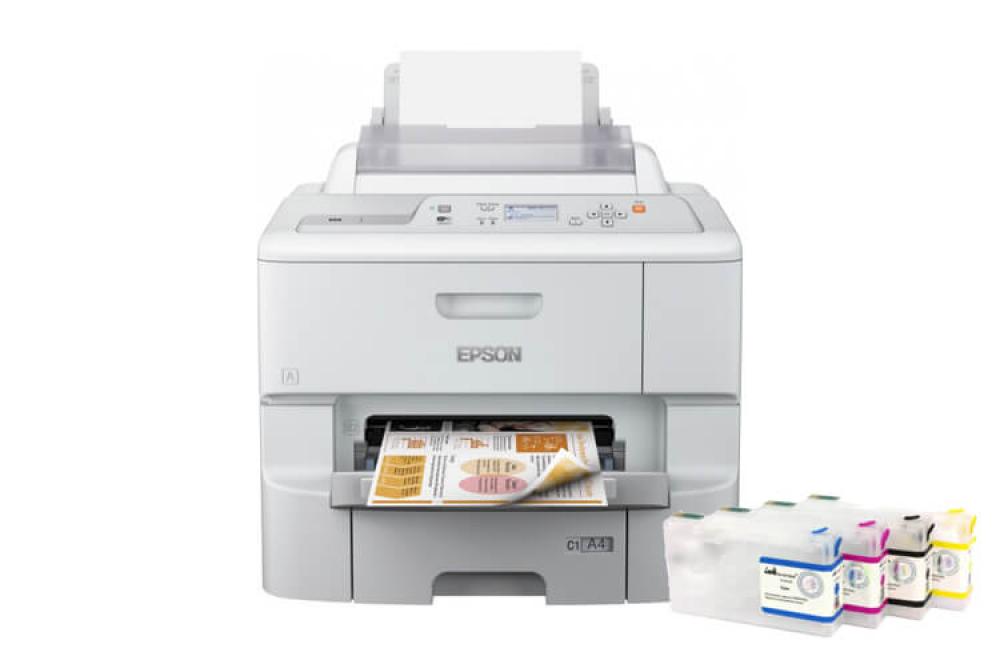 Принтер Epson WorkForce Pro WF-6090DW с ПЗК и чернилами фото - изображение 1