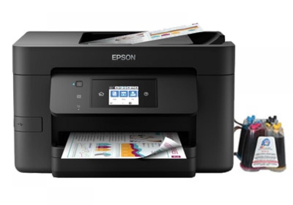 МФУ Epson WorkForce Pro WF-4725DWF с СНПЧ и чернилами фото - изображение 1