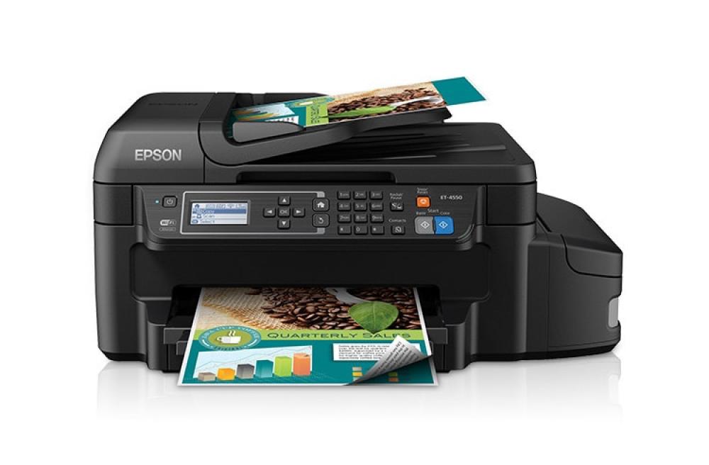 МФУ Epson WorkForce EcoTank ET-4550 с оригинальной СНПЧ и чернилами INKSYSTEM фото - изображение 1