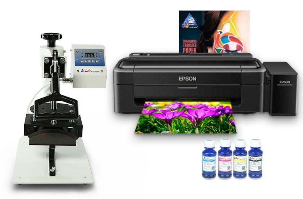 изображение Кепочный термопресс INKSYSTEM B-01 и принтер Epson L132 с набором для сублимационной печати - изображение 1