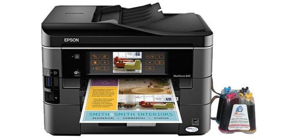 изображение МФУ Epson WorkForce 845 Refurbished с СНПЧ - изображение 1