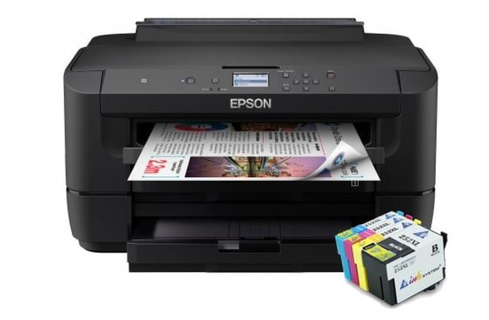изображение Принтер Epson WorkForce WF-7210DTW с картриджами INKSYSTEM - изображение 1