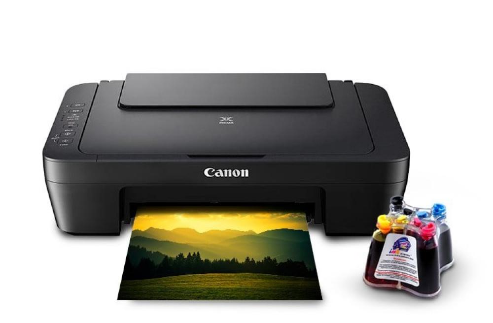 МФУ Canon PIXMA E474  с СНПЧ и чернилами фото - изображение 1