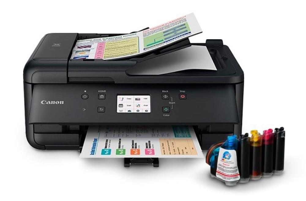 МФУ Canon PIXMA TR7550 с СНПЧ и чернилами фото - изображение 1