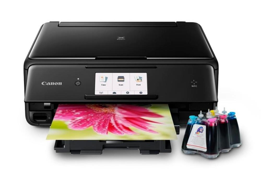МФУ Canon PIXMA TS8050 с СНПЧ и чернилами фото - изображение 1
