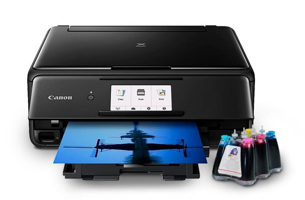 МФУ Canon PIXMA TS8150 с СНПЧ и чернилами фото - изображение 1