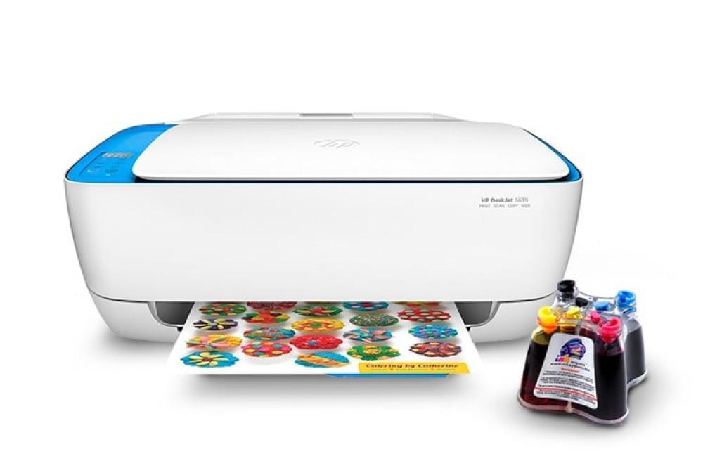 МФУ HP DeskJet 3639 с СНПЧ и чернилами фото - изображение 1