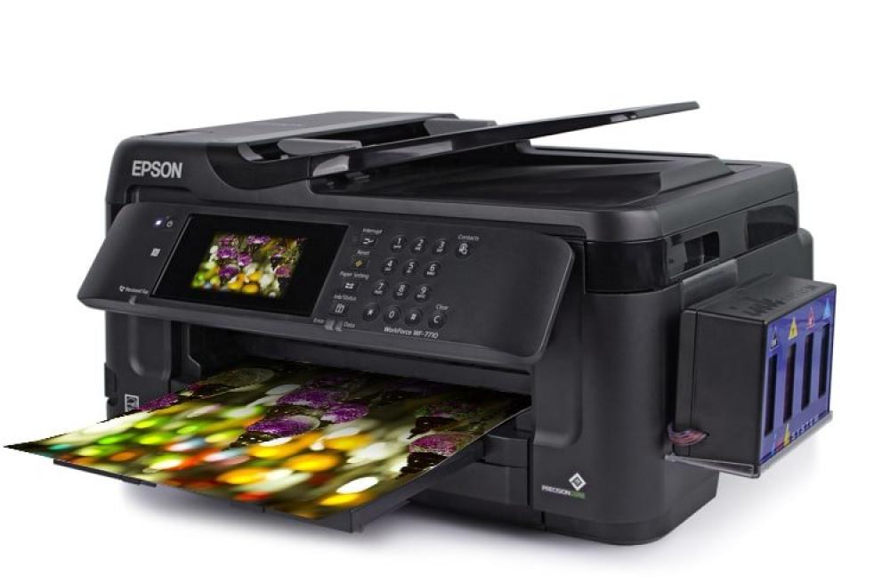 изображение МФУ Epson WorkForce WF-7710DWF с БСНПЧ и чернилами INKSYSTEM - изображение 1