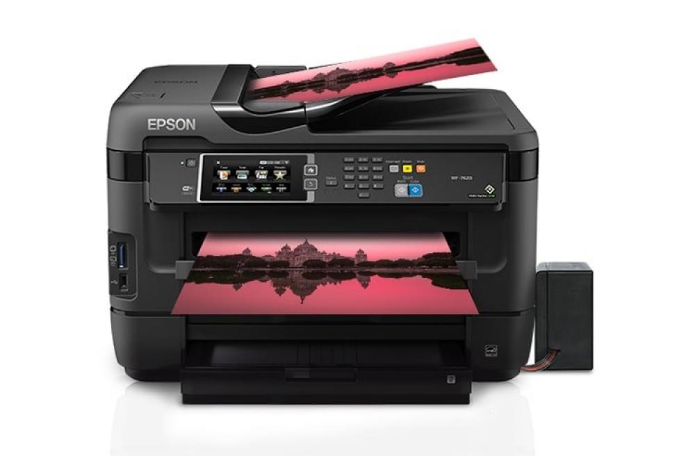 изображение МФУ Epson Workforce WF-7620 с БСНПЧ и чернилами INKSYSTEM - изображение 1