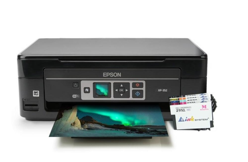 МФУ Epson Expression Home XP-352 с картриджами INKSYSTEM фото - изображение 1