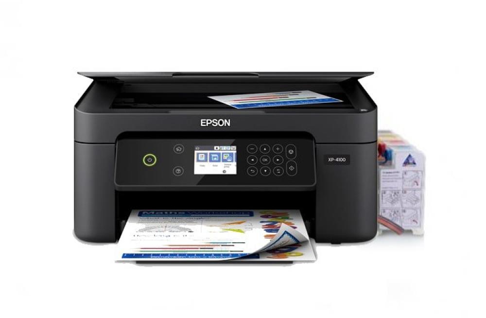 МФУ Epson Expression Home XP-4100 с СНПЧ и чернилами фото - изображение 1