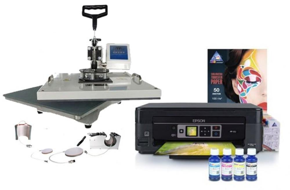 Многофункциональный термопресс INKSYSTEM 4 в 1 и МФУ Epson XP-352 с набором для сублимационной печати фото - изображение 1