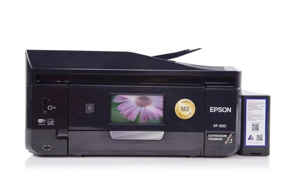 МФУ Epson Expression Premium XP-830 Refurbished с СНПЧ и светостойкими чернилами INKSYSTEM (Уценка) фото - изображение 1