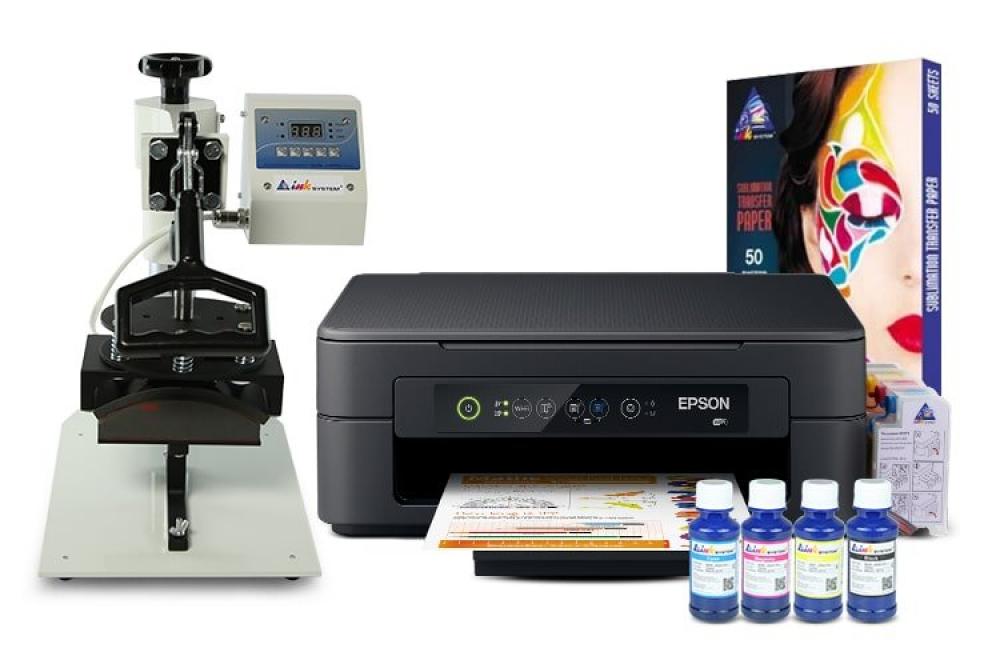 Кепочный термопресс INKSYSTEM B-01 и МФУ Epson XP-2100 с набором для сублимационной печати фото - изображение 1