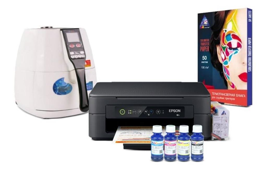Вакуумный термопресс HeatPress V-02 3D Mini и МФУ Epson XP-2100 с набором для сублимационной печати фото - изображение 1