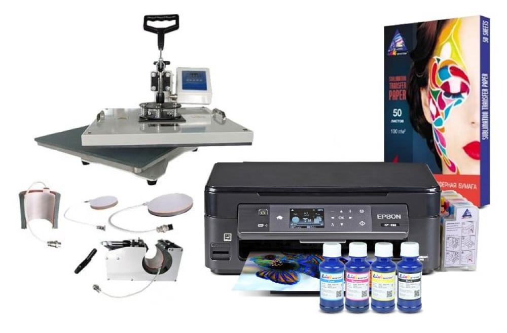 Многофункциональный термопресс INKSYSTEM C-04-2938 4 в 1 и МФУ Epson XP-452 с набором для сублимационной печати фото - изображение 1