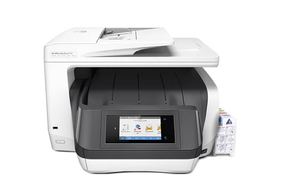МФУ HP OfficeJet Pro 8730 с СНПЧ и чернилами фото - изображение 1
