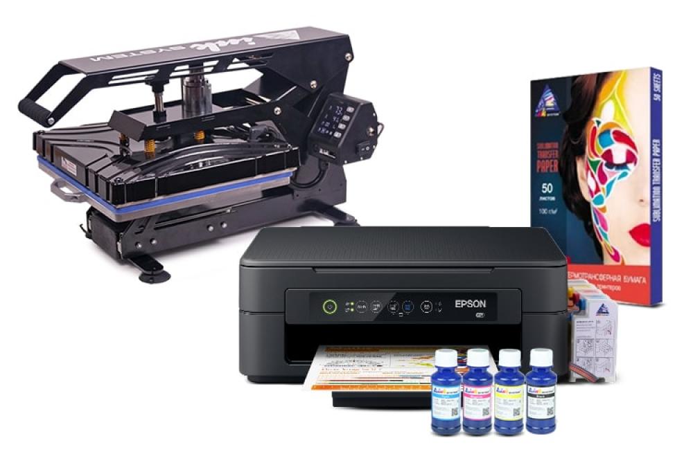 Планшетный термопресс INKSYSTEM SP AO3838 38*38 см и МФУ Epson XP-2100 с набором для сублимационной печати фото - изображение 1