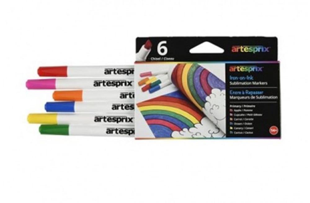 изображение Набор фломастеров для ткани Artesprix яркие цвета - изображение 1
