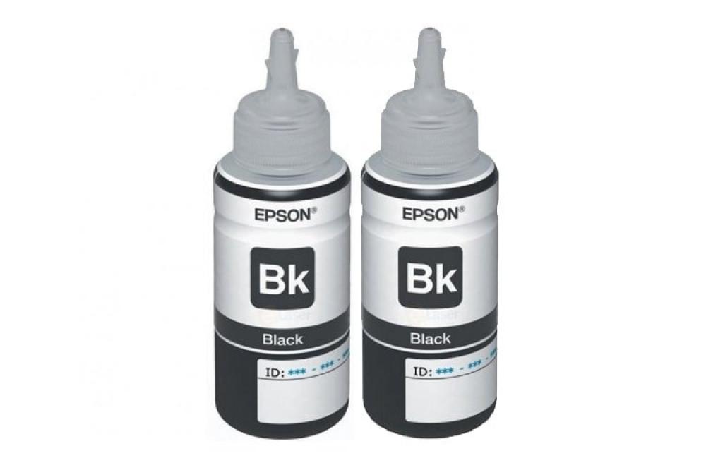 Оригинальные чернила для Epson T673 Black (70 мл) - 2шт фото