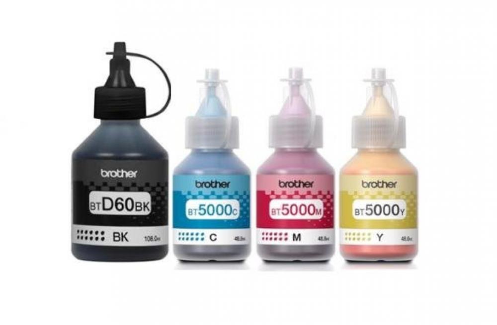 Оригинальные чернила для Brother DCP-T500W (черный 108мл + 3 цветных по 48.8мл) фото