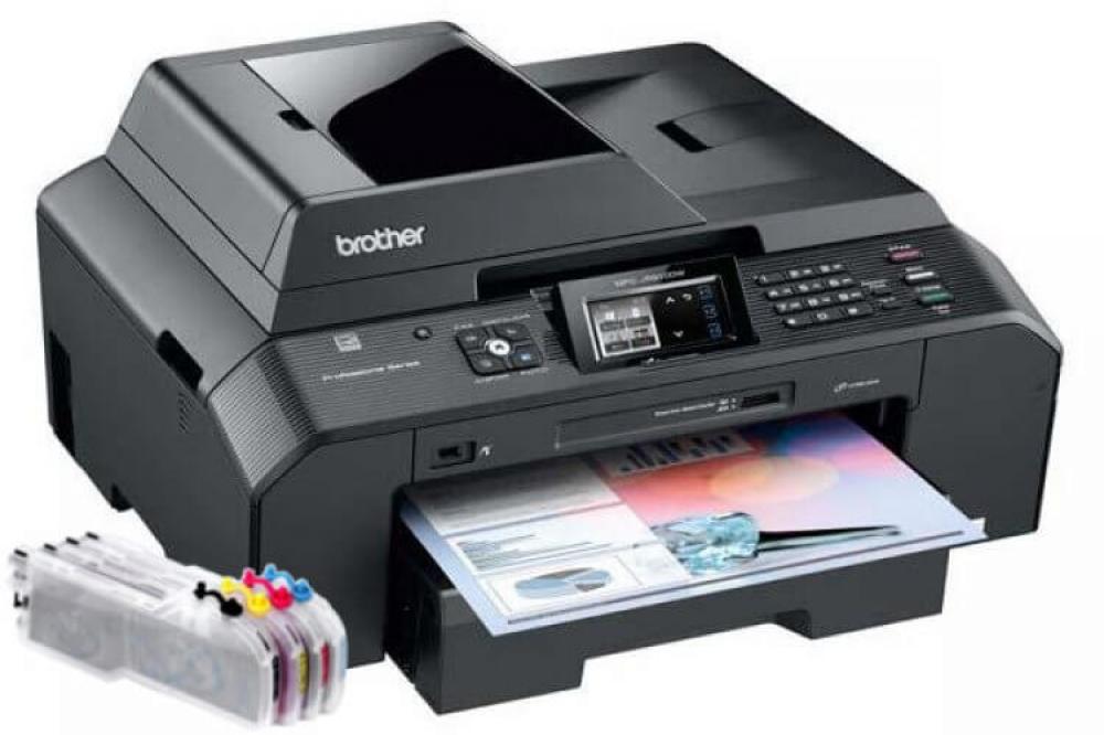 изображение МФУ Brother MFC-J5910DW с перезаправляемыми картриджами - изображение 1