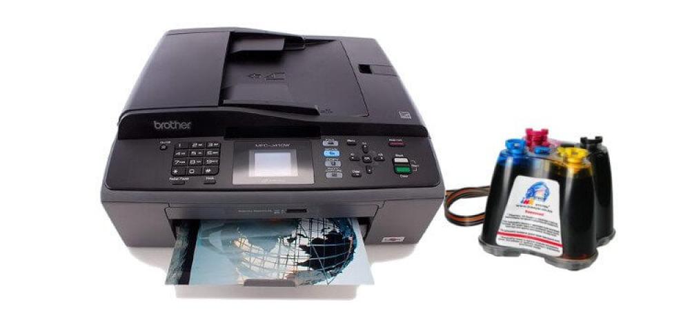 изображение МФУ Brother MFC J410W с СНПЧ - изображение 1