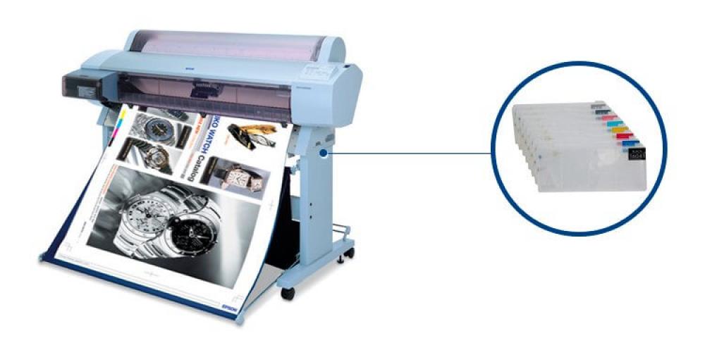 изображение Плоттер Epson Stylus Pro 9600 с ПЗК - изображение 1