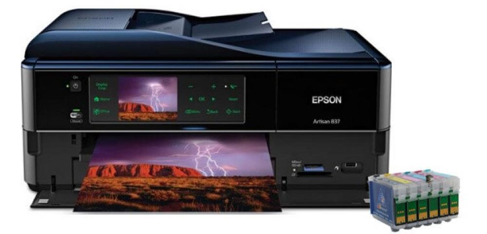 изображение МФУ Epson Artisan 837 с перезаправляемыми картриджами - изображение 1