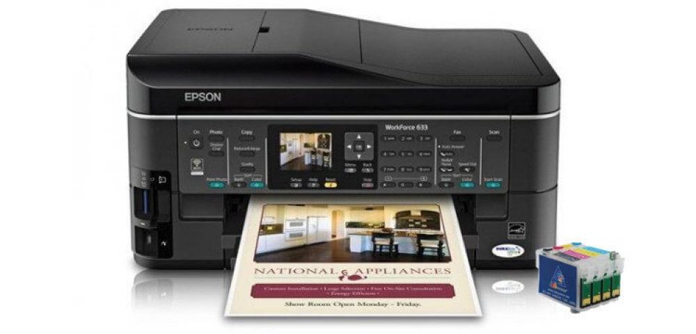 изображение МФУ Epson WorkForce 633 с перезаправляемыми картриджами - изображение 1