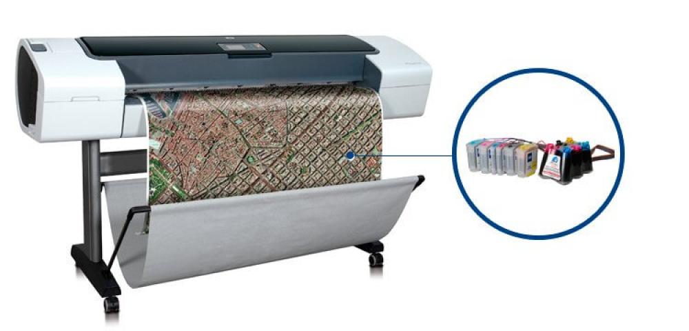 изображение Плоттер HP DesignJet T1120 с СНПЧ - изображение 1