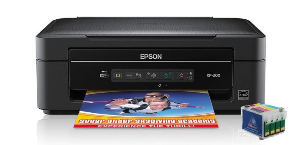изображение МФУ Epson Expression Home XP-200 Refurbished с перезаправляемыми картриджами - изображение 1