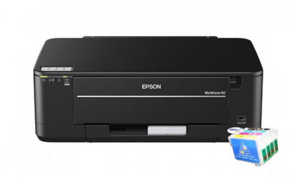 изображение Цветной принтер Epson WorkForce 60 Refurbished с перезаправляемыми картриджами - изображение 1