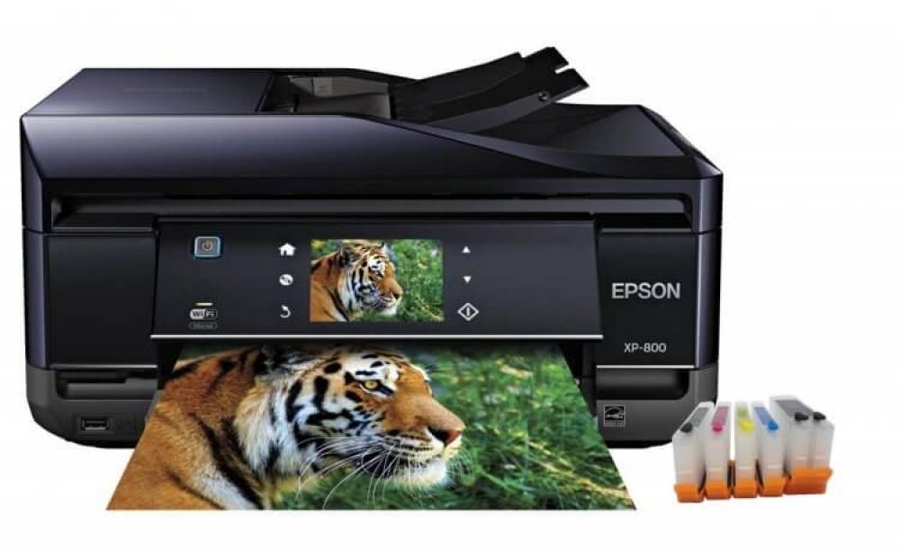 изображение МФУ Epson Expression Premium XP-800 с перезаправляемыми картриджами (Рус) - изображение 1