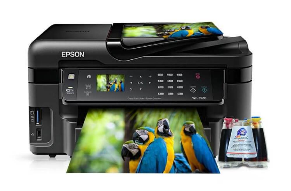 изображение МФУ Epson Workforce WF-3520DWF Refurbished с СНПЧ - изображение 1