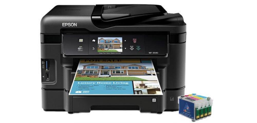 изображение МФУ Epson Workforce WF-3540 Refurbished с перезаправляемыми картриджами - изображение 1