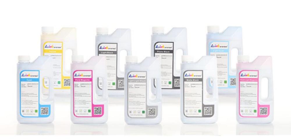 изображение Комплект ультрахромных чернил INKSYSTEM для Epson 3880, 1л. (9 цветов)