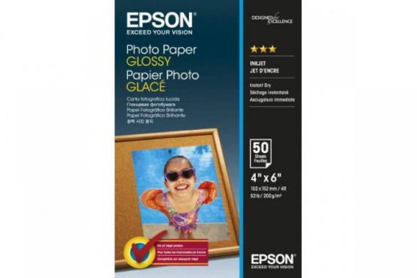 изображение Глянцевая фотобумага Epson Glossy Photo Paper 10x15,  200g, 50 листов